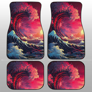 Great Wave Kanagawa Car Floor Mats Custom Car Accessories - Gearcarcover - 1