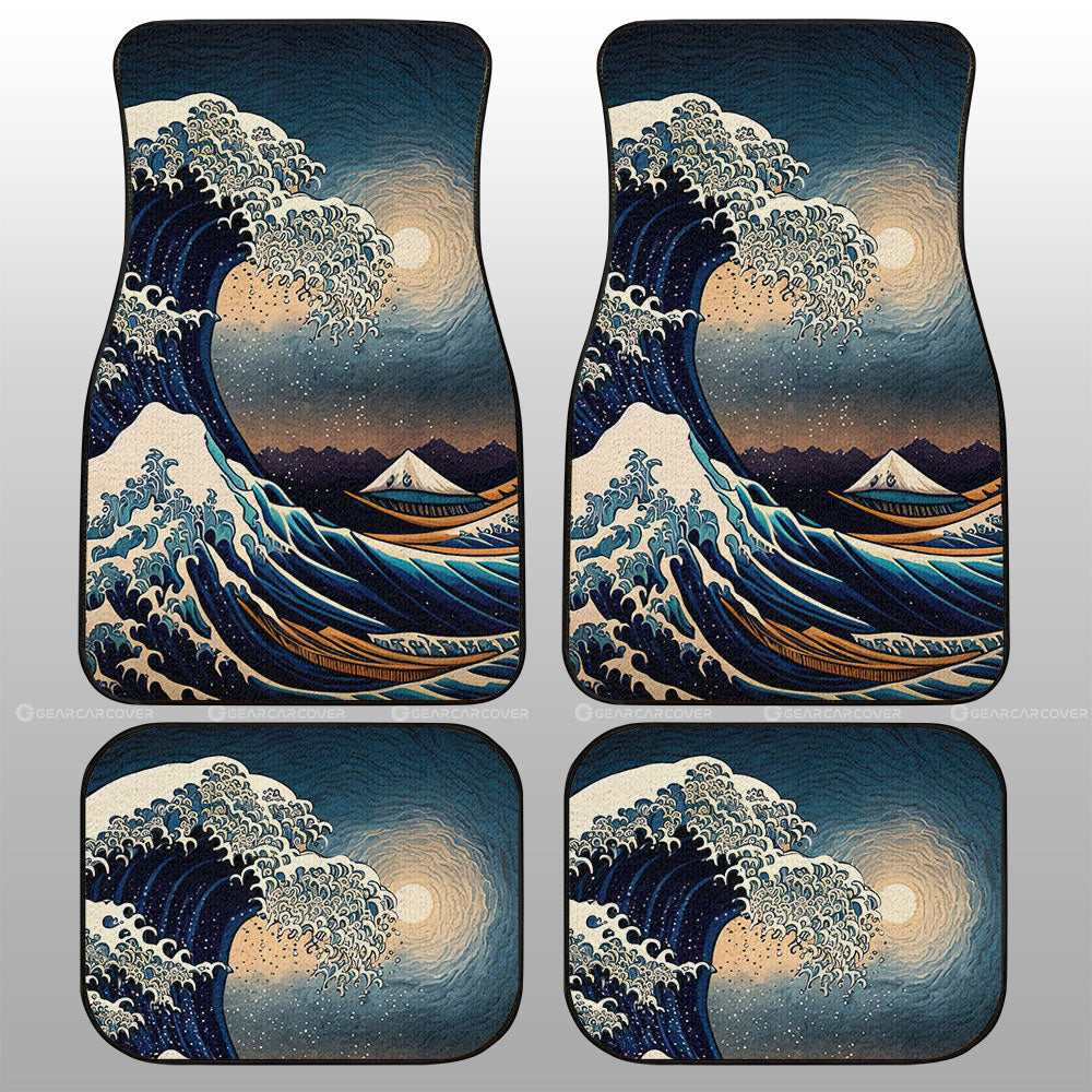 Great Wave Kanagawa Car Floor Mats Custom Car Accessories - Gearcarcover - 1