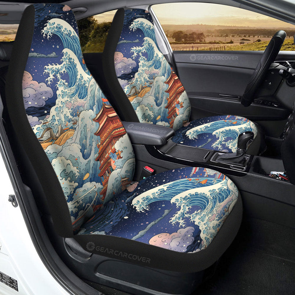 Great Wave Kanagawa Car Seat Covers Custom Car Accessories - Gearcarcover - 2