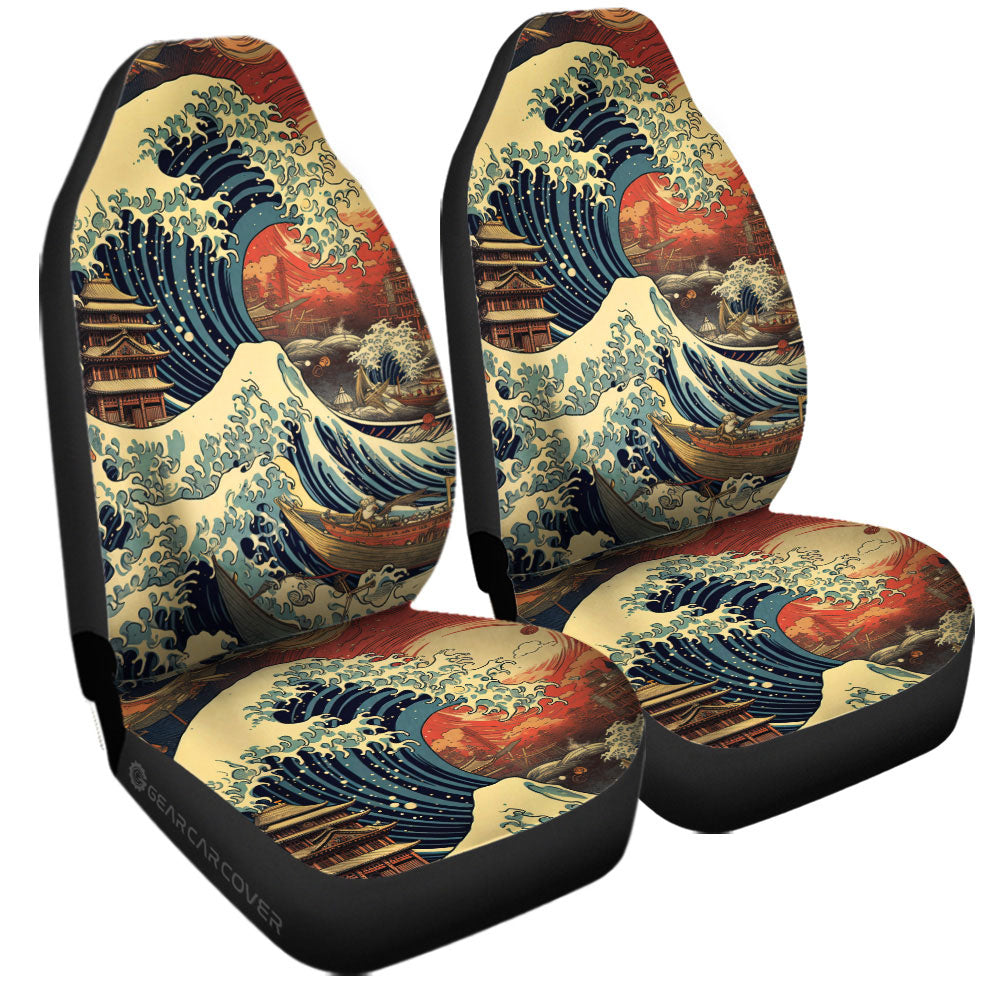 Great Wave Kanagawa Car Seat Covers Custom Car Accessories - Gearcarcover - 3