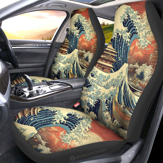 Great Wave Kanagawa Car Seat Covers Custom Car Accessories - Gearcarcover - 1