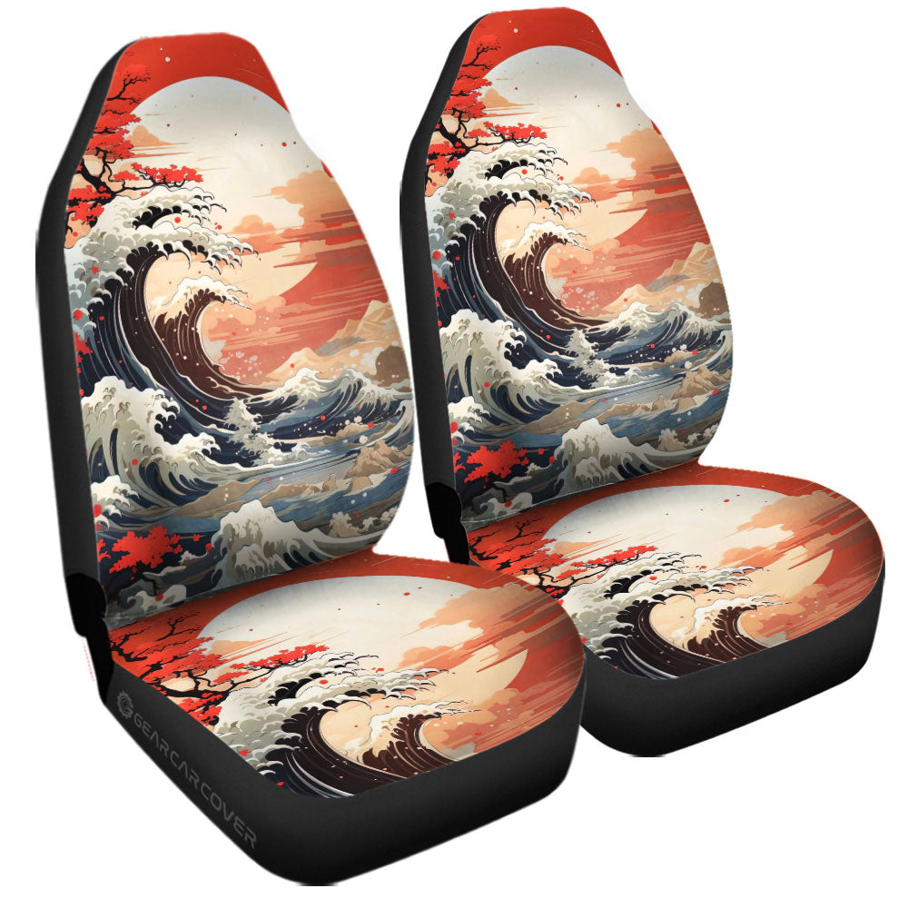 Great Wave Kanagawa Car Seat Covers Custom Car Accessories - Gearcarcover - 3