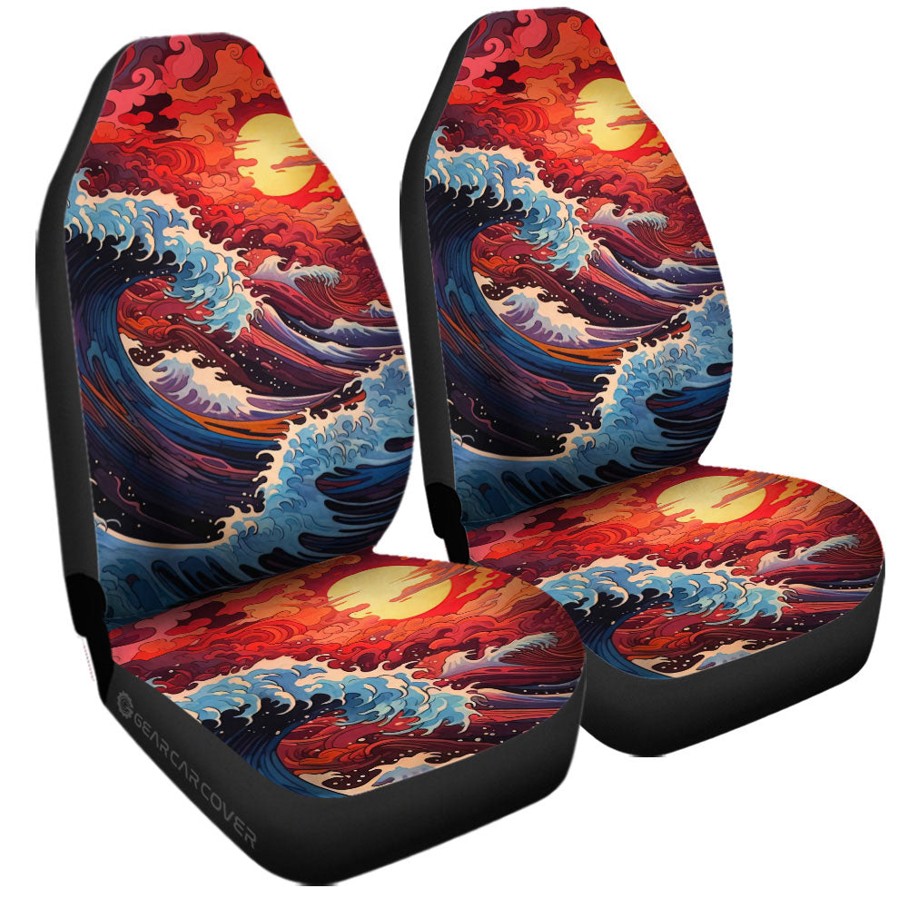 Great Wave Kanagawa Car Seat Covers Custom Car Accessories - Gearcarcover - 3