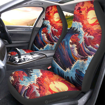 Great Wave Kanagawa Car Seat Covers Custom Car Accessories - Gearcarcover - 1