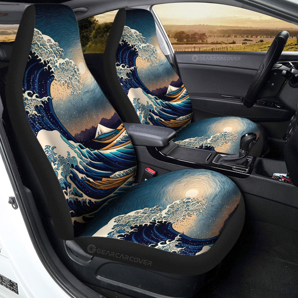 Great Wave Kanagawa Car Seat Covers Custom Car Accessories - Gearcarcover - 2