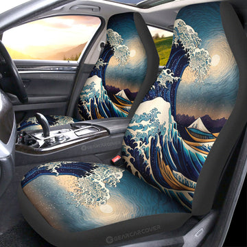 Great Wave Kanagawa Car Seat Covers Custom Car Accessories - Gearcarcover - 1