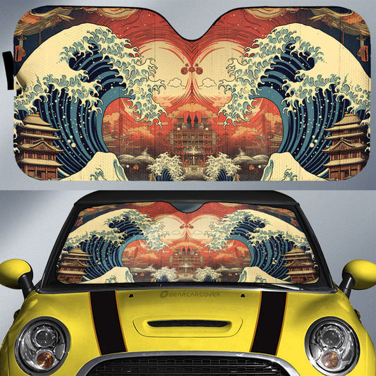 Great Wave Kanagawa Car Sunshade Custom Car Accessories - Gearcarcover - 1