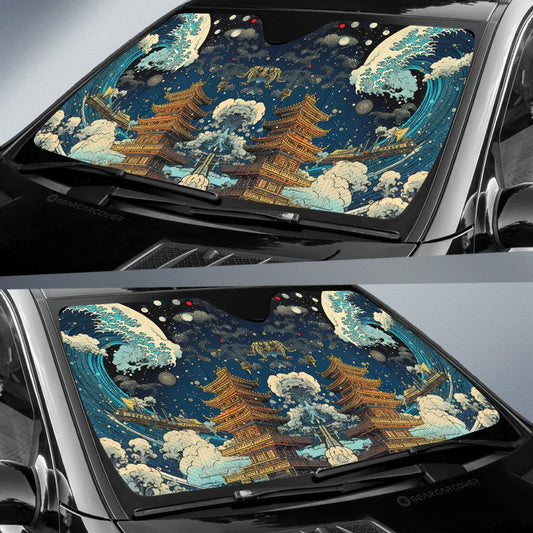 Great Wave Kanagawa Car Sunshade Custom Car Accessories - Gearcarcover - 2