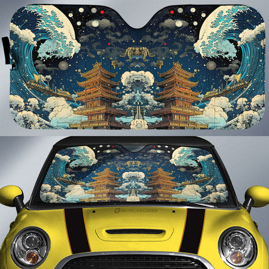 Great Wave Kanagawa Car Sunshade Custom Car Accessories - Gearcarcover - 1