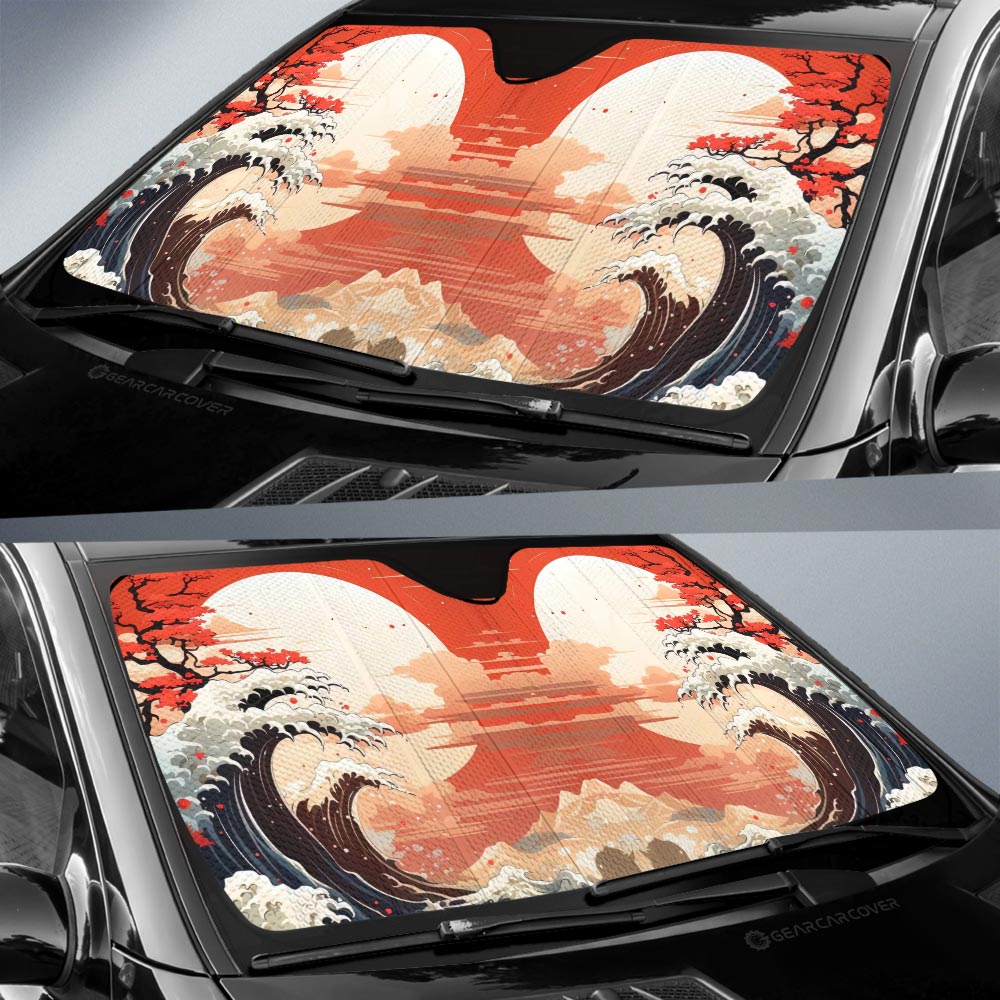 Great Wave Kanagawa Car Sunshade Custom Car Accessories - Gearcarcover - 2