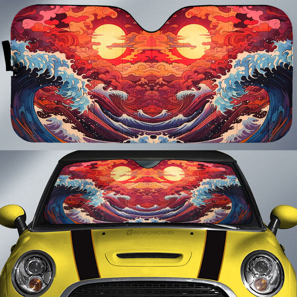 Great Wave Kanagawa Car Sunshade Custom Car Accessories - Gearcarcover - 1