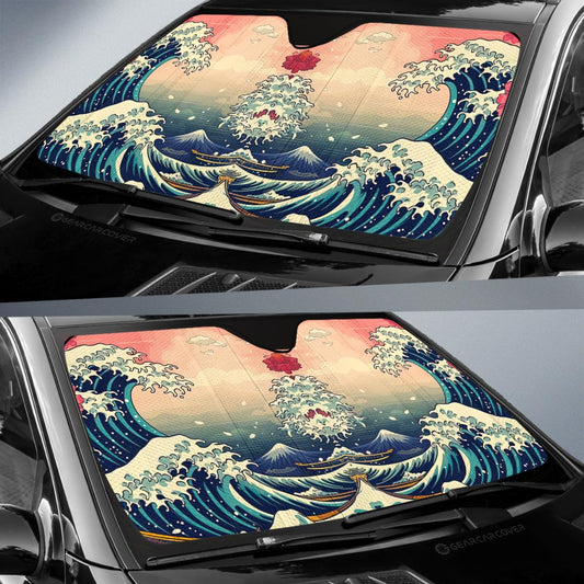 Great Wave Kanagawa Car Sunshade Custom Car Accessories - Gearcarcover - 2