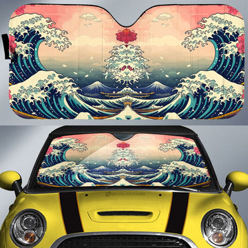 Great Wave Kanagawa Car Sunshade Custom Car Accessories - Gearcarcover - 1