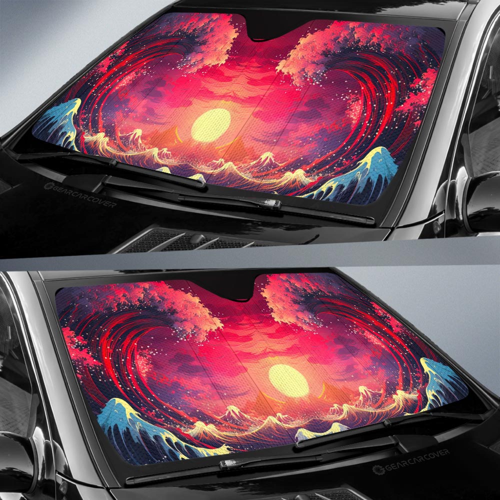 Great Wave Kanagawa Car Sunshade Custom Car Accessories - Gearcarcover - 2