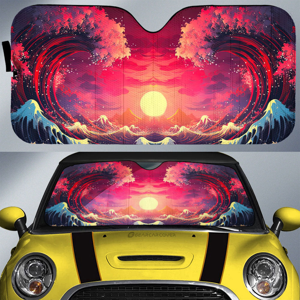 Great Wave Kanagawa Car Sunshade Custom Car Accessories - Gearcarcover - 1