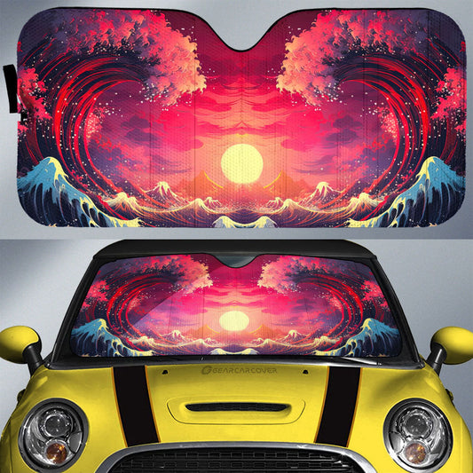 Great Wave Kanagawa Car Sunshade Custom Car Accessories - Gearcarcover - 1