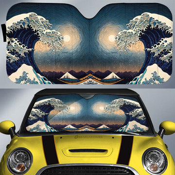 Great Wave Kanagawa Car Sunshade Custom Car Accessories - Gearcarcover - 1