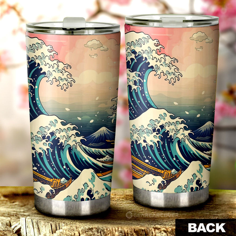 Great Wave Kanagawa Tumbler Cup Custom Car Accessories - Gearcarcover - 2