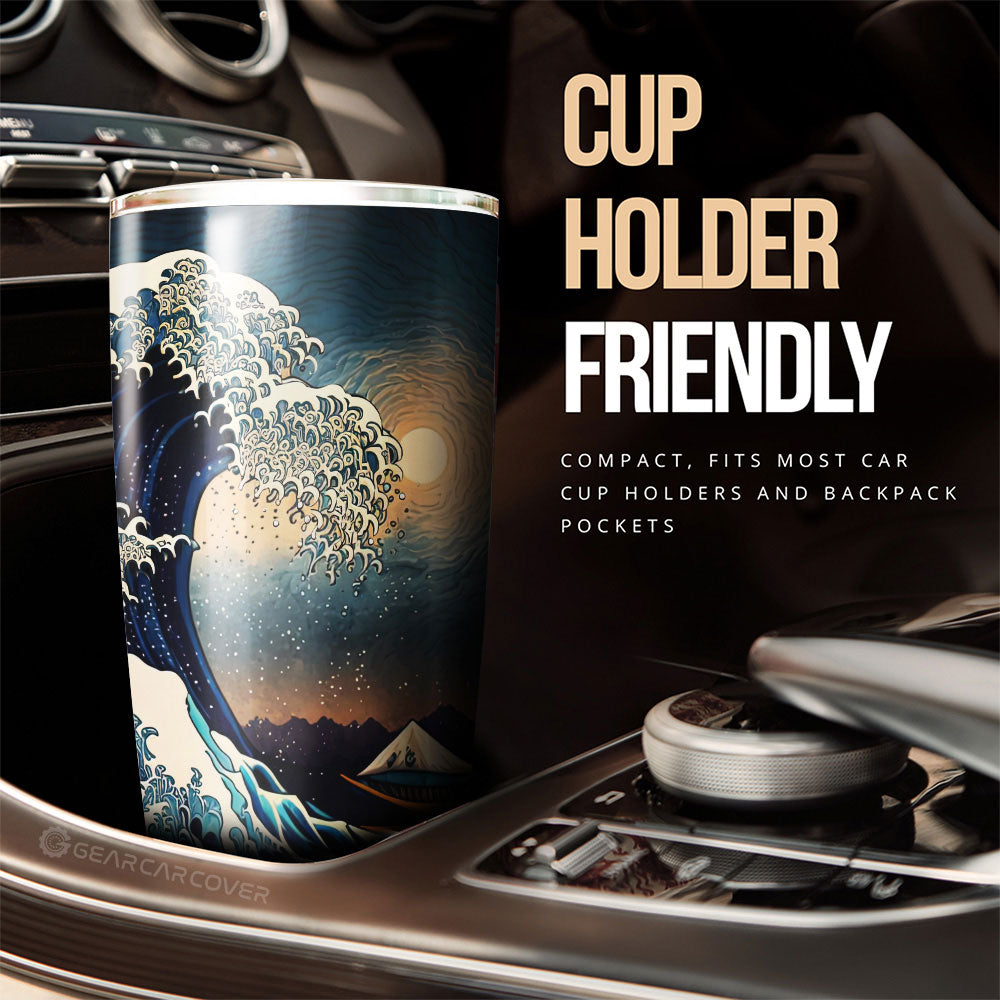 Great Wave Kanagawa Tumbler Cup Custom Car Accessories - Gearcarcover - 3