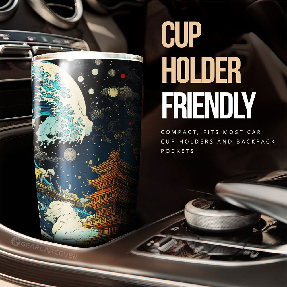 Great Wave Kanagawa Tumbler Cup Custom Car Accessories - Gearcarcover - 3