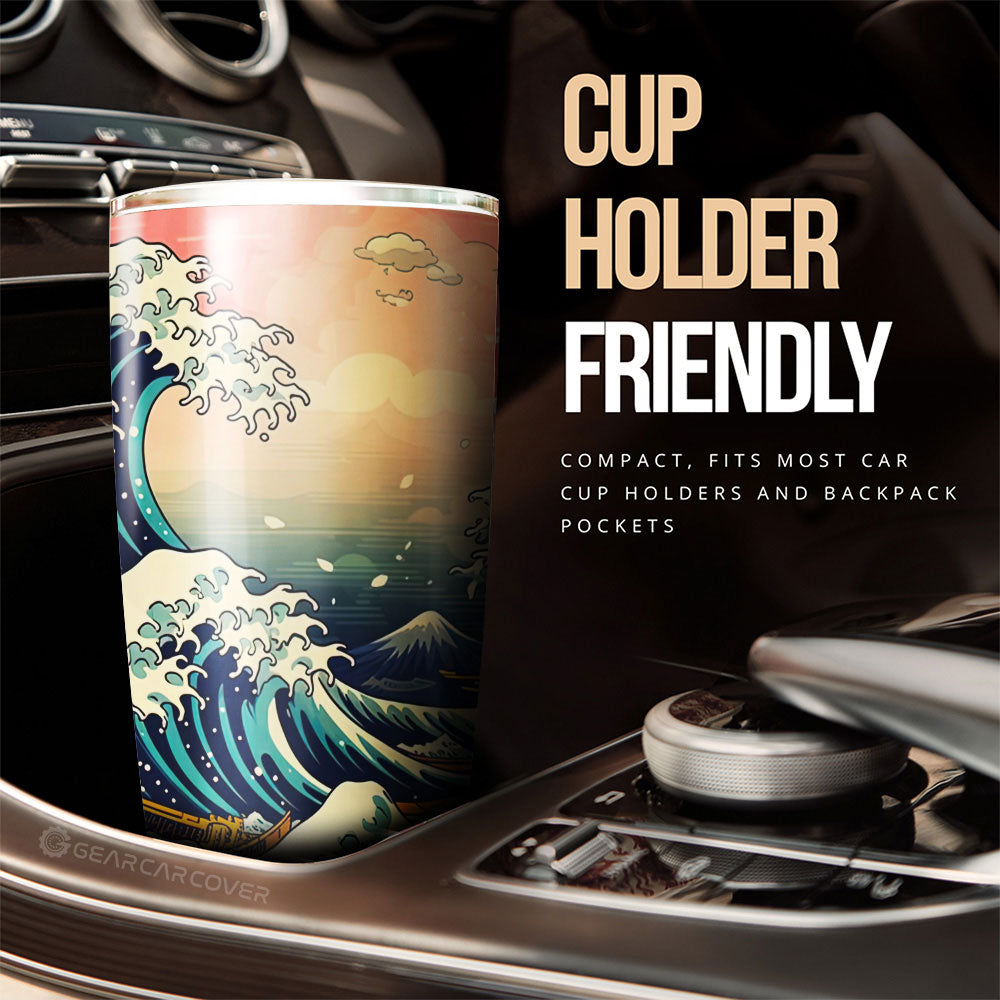 Great Wave Kanagawa Tumbler Cup Custom Car Accessories - Gearcarcover - 3