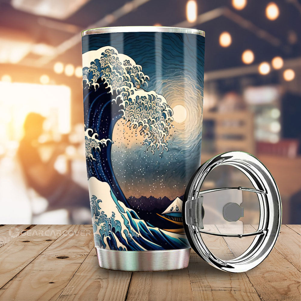 Great Wave Kanagawa Tumbler Cup Custom Car Accessories - Gearcarcover - 1