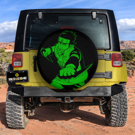 Green Asuma Spare Tire Cover Custom Anime - Gearcarcover - 2