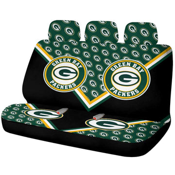 Green Bay Packers Car Back Seat Cover Custom Car Accessories For Fans - Gearcarcover - 1
