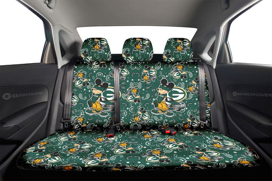 Green Bay Packers Car Back Seat Covers Cartoon Theme Collection - Gearcarcover - 2