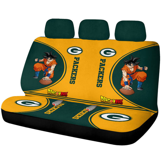 Green Bay Packers Car Back Seat Covers Custom Car Accessories For Fans - Gearcarcover - 1