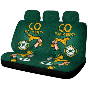 Green Bay Packers Car Back Seat Covers Custom Car Accessories - Gearcarcover - 1