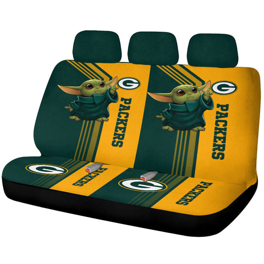 Green Bay Packers Car Back Seat Covers Custom Car Accessories - Gearcarcover - 1