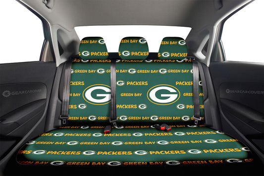 Green Bay Packers Car Back Seat Covers Sporty Team Collection - Gearcarcover - 2