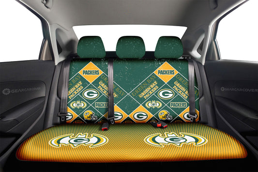 Green Bay Packers Car Back Seat Covers Sporty Team Collection - Gearcarcover - 2