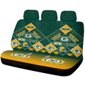Green Bay Packers Car Back Seat Covers Sporty Team Collection - Gearcarcover - 1