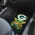 Green Bay Packers Car Floor Mats Baby Yoda Car Accessories For Fan - Gearcarcover - 3