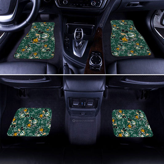 Green Bay Packers Car Floor Mats Cartoon Theme Collection - Gearcarcover - 2