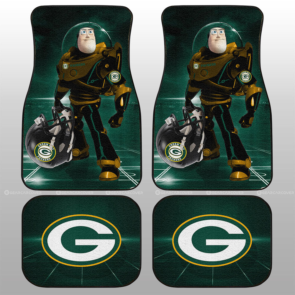 Green Bay Packers Car Floor Mats Custom Car Accessories For Fan - Gearcarcover - 1