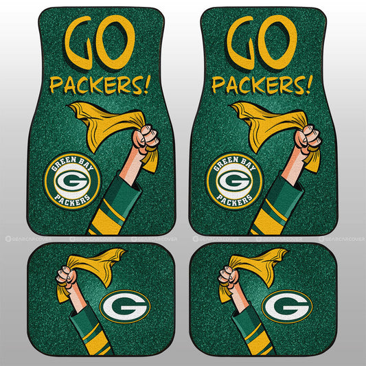 Green Bay Packers Car Floor Mats Custom Car Accessories - Gearcarcover - 1
