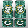 Green Bay Packers Car Floor Mats Custom Tie Dye Car Accessories - Gearcarcover - 1