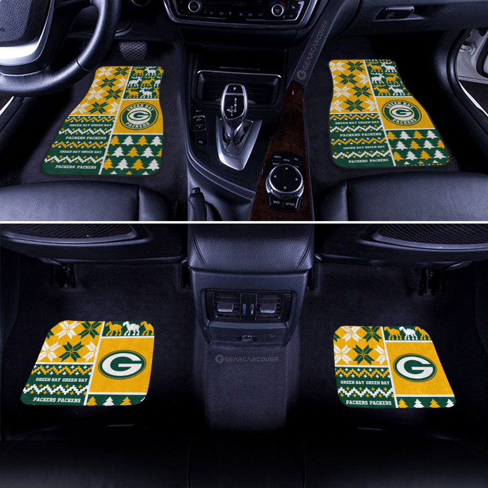Green Bay Packers Car Floor Mats Custom Ugly Style Car Accessories - Gearcarcover - 2