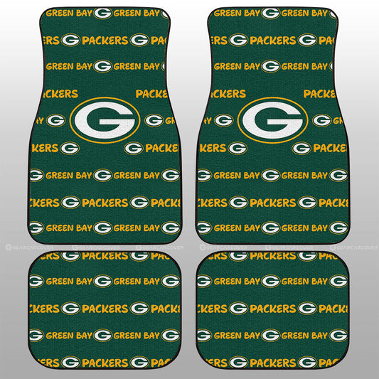 Green Bay Packers Car Floor Mats Sporty Team Collection - Gearcarcover - 1