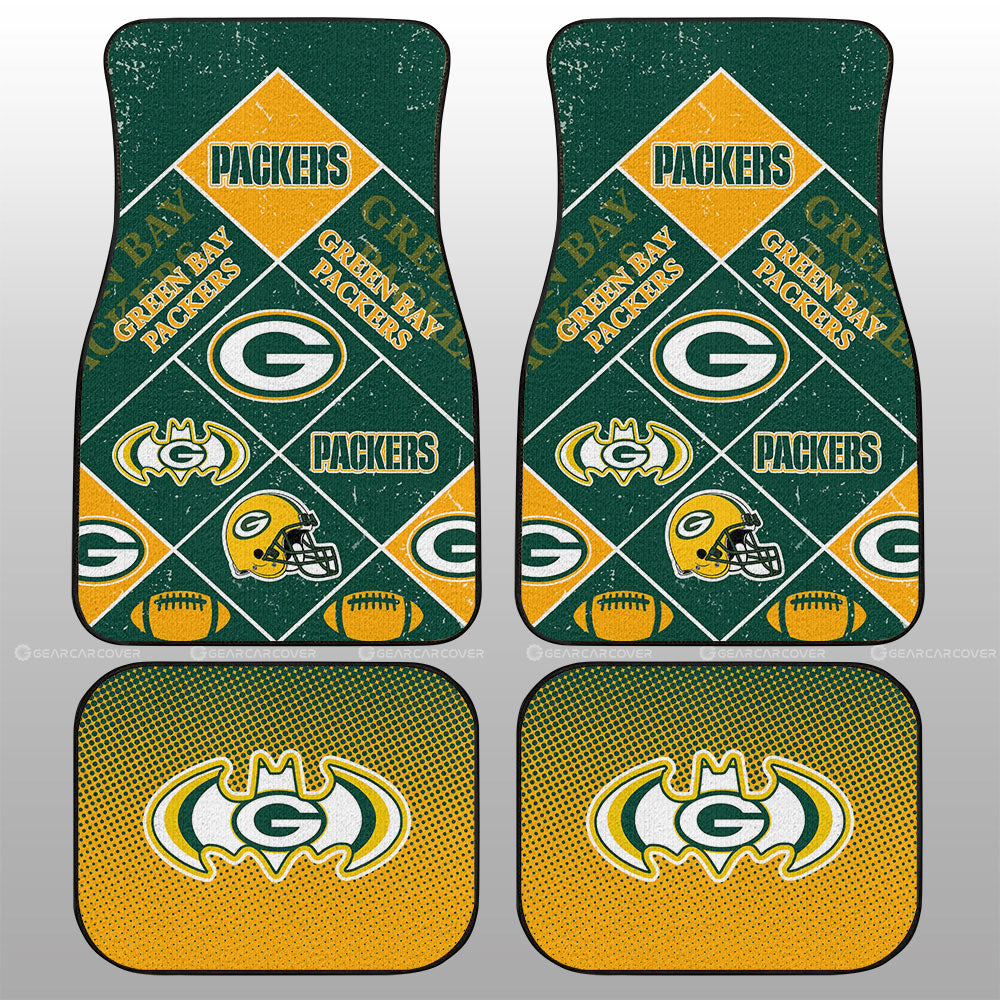 Green Bay Packers Car Floor Mats Sporty Team Collection - Gearcarcover - 1