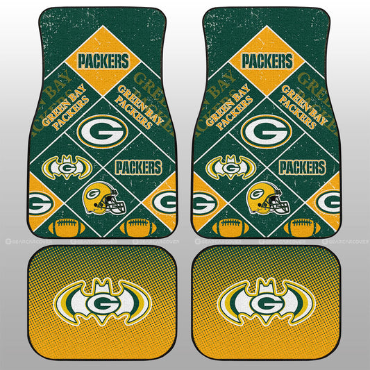 Green Bay Packers Car Floor Mats Sporty Team Collection - Gearcarcover - 1