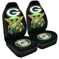 Green Bay Packers Car Seat Covers Baby Yoda Car Accessories For Fan - Gearcarcover - 3