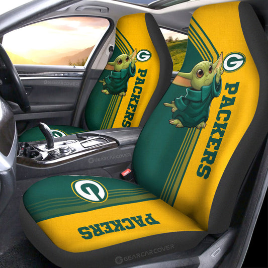 Green Bay Packers Car Seat Covers Baby Yoda Car Accessories - Gearcarcover - 1