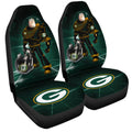 Green Bay Packers Car Seat Covers Buzz Lightyear Car Accessories For Fan - Gearcarcover - 3