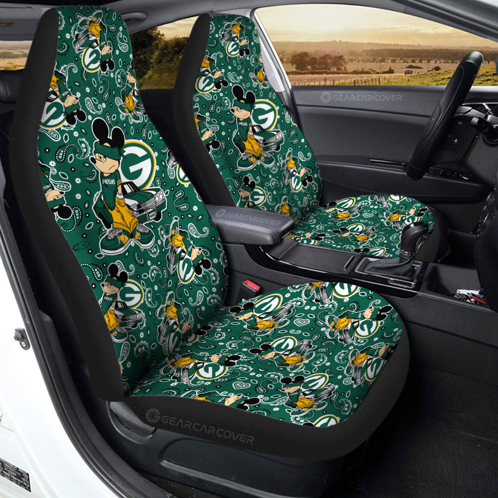 Green Bay Packers Car Seat Covers Cartoon Theme Collection - Gearcarcover - 2