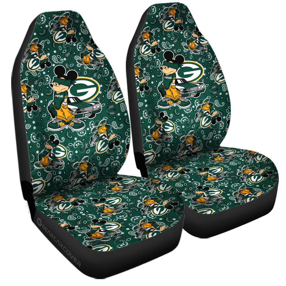 Green Bay Packers Car Seat Covers Cartoon Theme Collection - Gearcarcover - 3