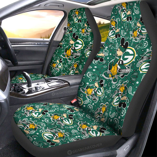 Green Bay Packers Car Seat Covers Cartoon Theme Collection - Gearcarcover - 1